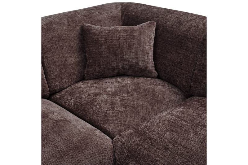 Hjørnesofa Cloud - Varm Brun, Højre - Havemøbler - Loungemøbler - Moduler - Hjørnemodul havesofa