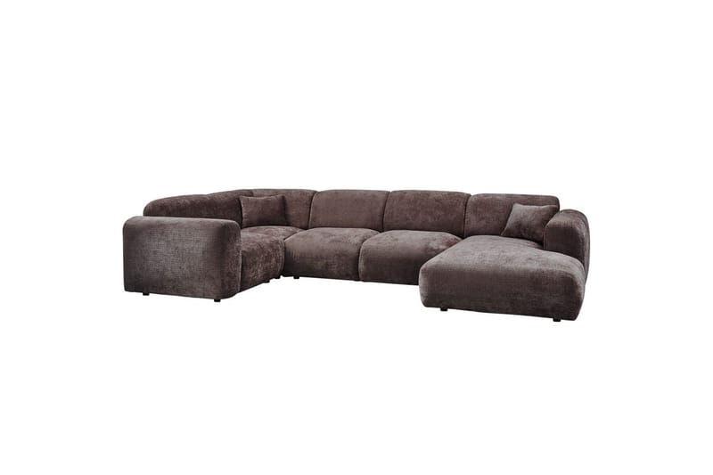 Hjørnesofa Cloud - Varm Brun, Venstre - Havemøbler - Loungemøbler - Moduler - Hjørnemodul havesofa