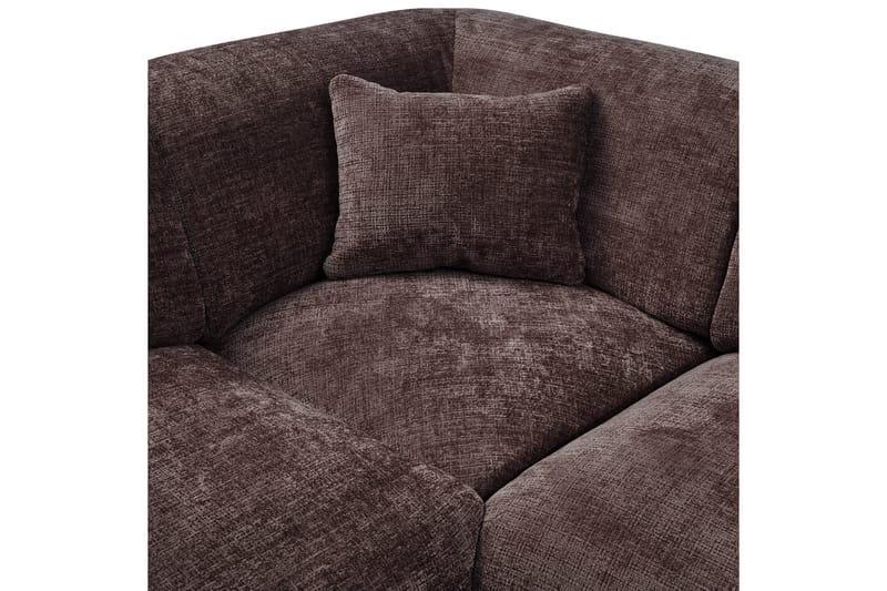 Hjørnesofa Cloud - Varm Brun, Venstre - Havemøbler - Loungemøbler - Moduler - Hjørnemodul havesofa