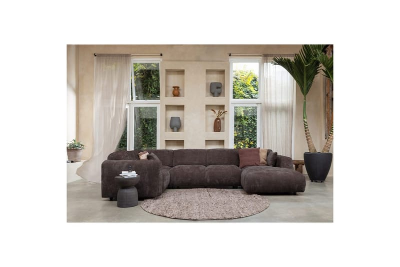 Hjørnesofa Cloud - Varm Brun, Venstre - Møbler - Sofaer - Hjørnesofa