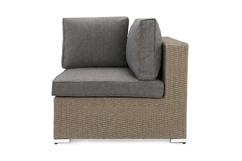 Marcus Hjørnemodul m Hynde - Grå - Havemøbler - Loungemøbler - Moduler - Hjørnemodul havesofa