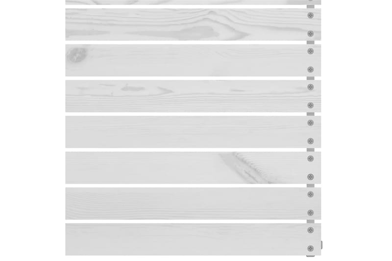 midterdel til havesofa massivt fyrretræ hvid - Hvid - Moduler - Midtermodul havesofa