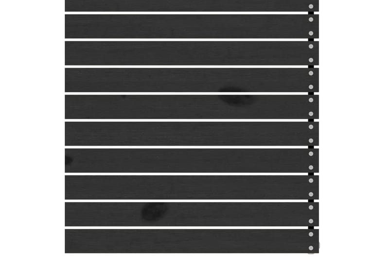 midterdel til havesofa massivt fyrretræ sort - Sort - Moduler - Midtermodul havesofa