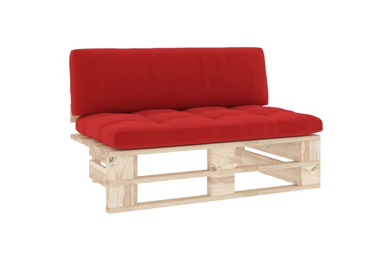midterdel til pallesofa imprægneret fyrretræ - Brun - Havemøbler - Loungemøbler - Moduler
