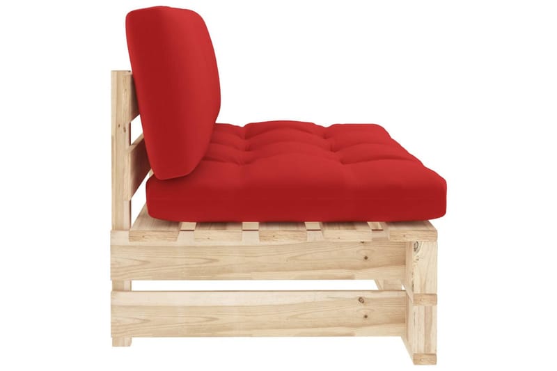 midterdel til pallesofa imprægneret fyrretræ - Brun - Havemøbler - Loungemøbler - Moduler