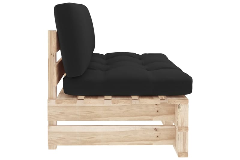 midterdel til pallesofa imprægneret fyrretræ - Brun - Havemøbler - Loungemøbler - Moduler