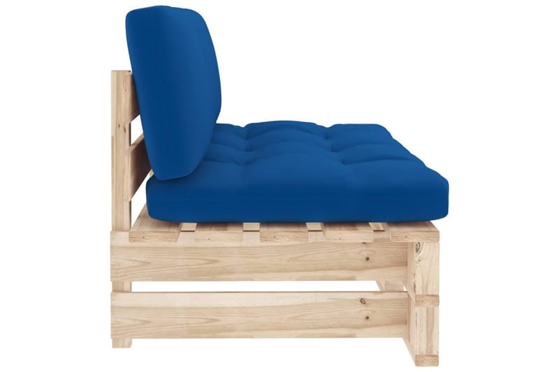 midterdel til pallesofa imprægneret fyrretræ - Brun - Havemøbler - Loungemøbler - Moduler