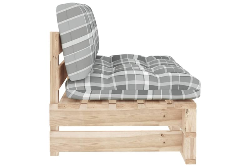 midterdel til pallesofa imprægneret fyrretræ - Brun - Havemøbler - Loungemøbler - Moduler