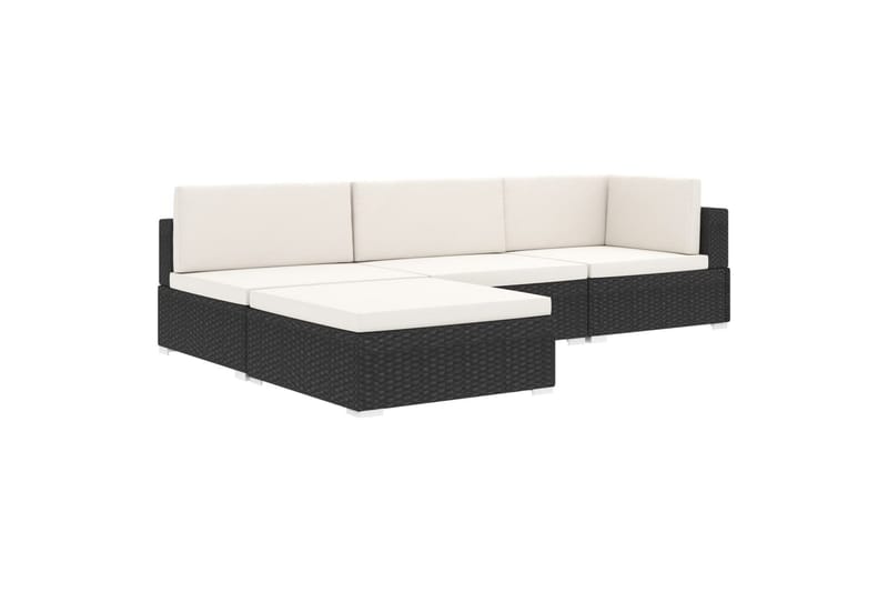 Midtersæde til sofa med hynder polyrattan brun - Brun - Havemøbler - Loungemøbler - Moduler