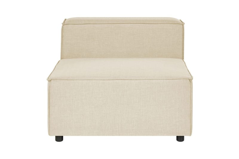 Mittmodul Beliani Aprica Beige||Black - Havemøbler - Loungemøbler - Moduler - Midtermodul havesofa