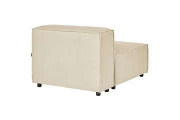 Mittmodul Beliani Aprica Beige||Black - Havemøbler - Loungemøbler - Moduler - Midtermodul havesofa