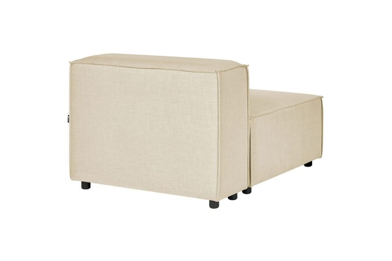 Mittmodul Beliani Aprica Beige||Black - Havemøbler - Loungemøbler - Moduler - Midtermodul havesofa