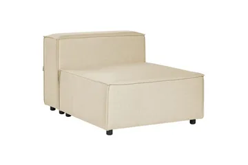 Mittmodul Beliani Aprica Beige||Black - Havemøbler - Loungemøbler - Moduler - Midtermodul havesofa