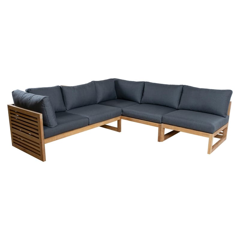 Modulsofa HOME4YOU Serenity 2-personers Højre armlæn - brun - Havemøbler - Loungemøbler - Moduler