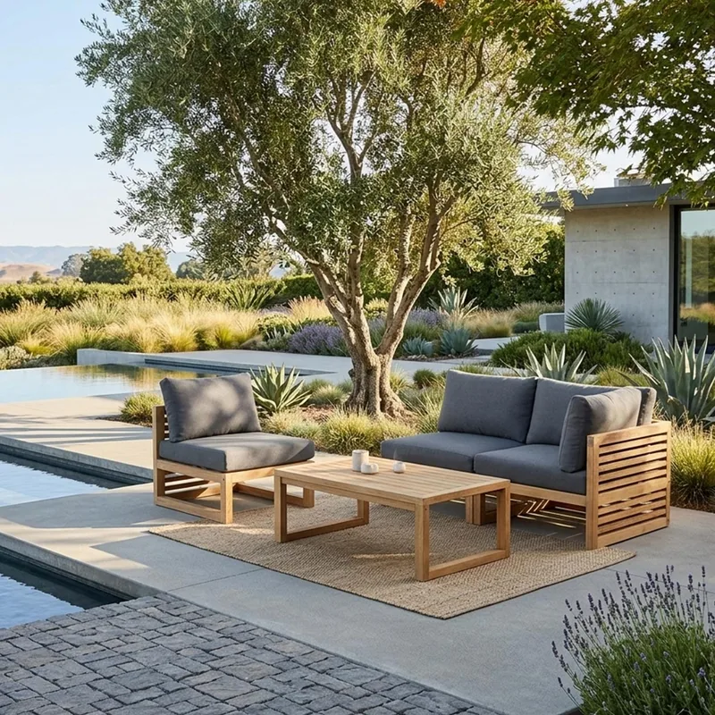 Modulsofa HOME4YOU Serenity 2-personers Venstre armlæn - brun - Havemøbler - Loungemøbler - Moduler