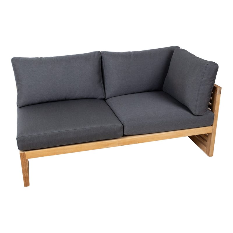 Modulsofa HOME4YOU Serenity 2-personers Venstre armlæn - brun - Havemøbler - Loungemøbler - Moduler