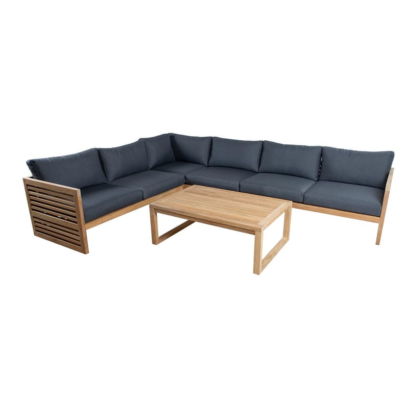 Modulsofa HOME4YOU Serenity 2-personers Højre armlæn - brun - Havemøbler - Loungemøbler - Moduler