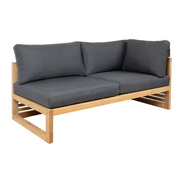 Modulsofa HOME4YOU Serenity 2-personers Venstre armlæn - brun - Havemøbler - Loungemøbler - Moduler