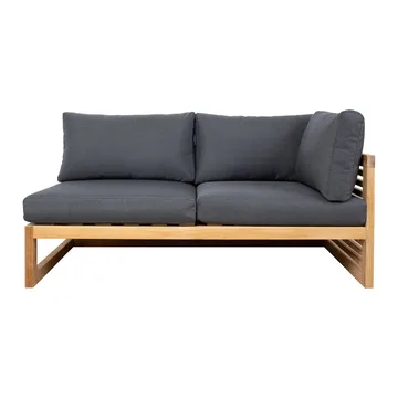 Modulsofa HOME4YOU Serenity 2-personers Venstre armlæn - brun - Havemøbler - Loungemøbler - Moduler