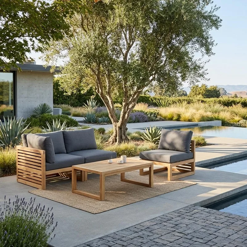 Modulsofa HOME4YOU Serenity 2-personers Højre armlæn - brun - Havemøbler - Loungemøbler - Moduler