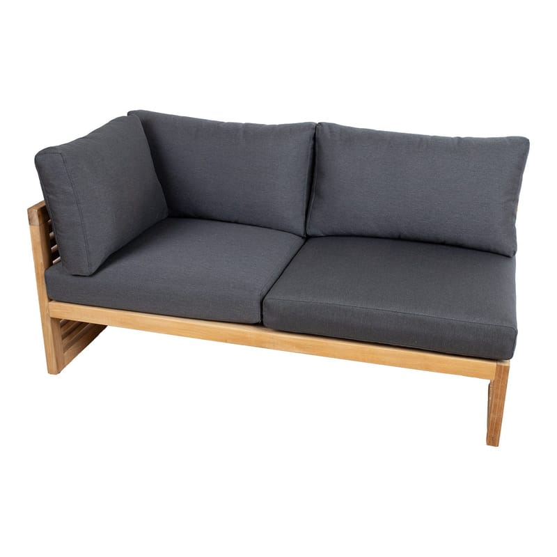 Modulsofa HOME4YOU Serenity 2-personers Højre armlæn - brun - Havemøbler - Loungemøbler - Moduler