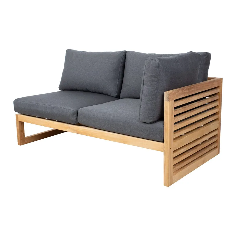 Modulsofa HOME4YOU Serenity 2-personers Venstre armlæn, brun