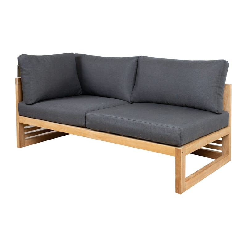 Modulsofa HOME4YOU Serenity 2-personers Højre armlæn - brun - Havemøbler - Loungemøbler - Moduler
