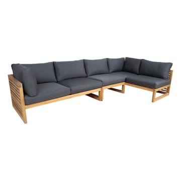 Modulsofa HOME4YOU Serenity 2-personers Højre armlæn - brun - Havemøbler - Loungemøbler - Moduler