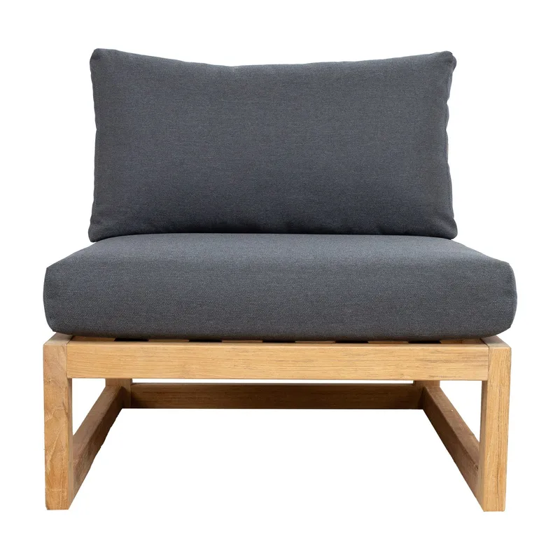 Modulsofa HOME4YOU Serenity midtermodul - Brun - Havemøbler - Loungemøbler - Moduler - Midtermodul havesofa