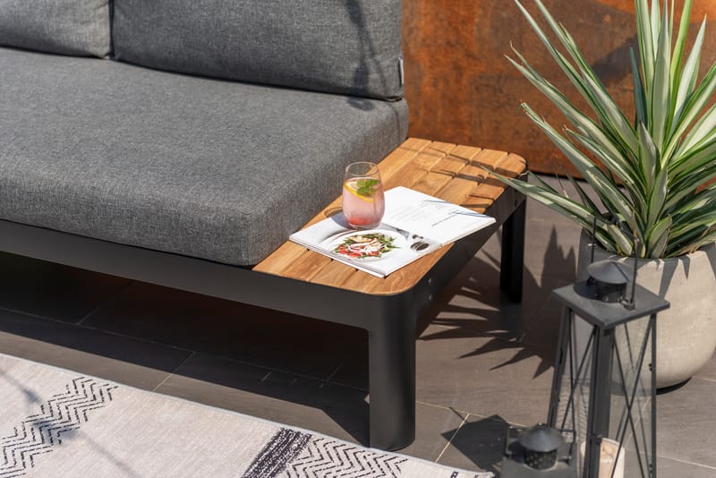 Portals Modulsofa Udendørs 3-personers - Sort - Havemøbler - Loungemøbler - Loungesofaer