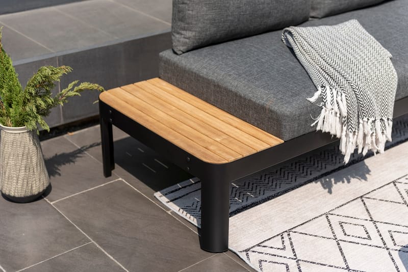 Portals Modulsofa Udendørs 3-personers - Sort - Havemøbler - Loungemøbler - Loungesofaer