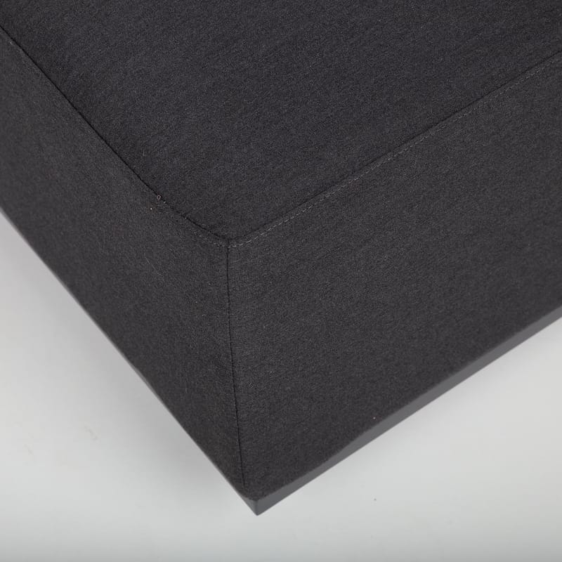 Puf HOME4YOU Fuller 83x83x42 cm mørkegrå - mørkegrå - Havemøbler - Loungemøbler - Moduler - Skamler & puffer