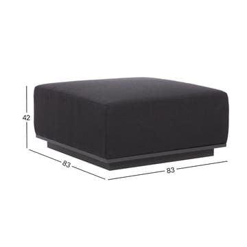 Puf HOME4YOU Fuller 83x83x42 cm mørkegrå - Mørkegrå - Havemøbler - Loungemøbler - Moduler - Skamler & puffer
