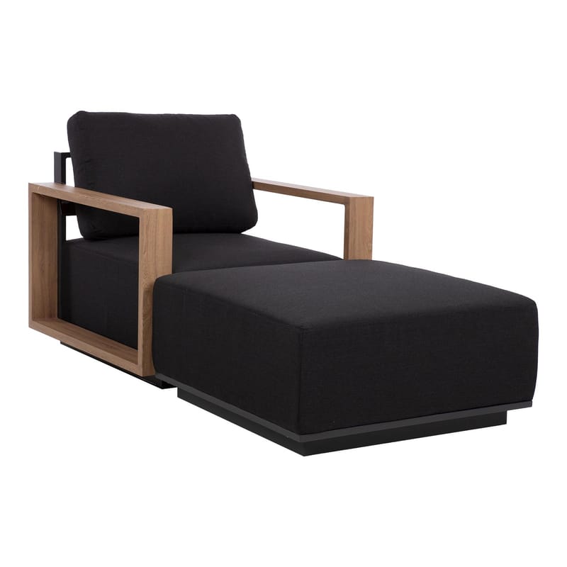 Puf HOME4YOU Fuller 83x83x42 cm mørkegrå - mørkegrå - Havemøbler - Loungemøbler - Moduler - Skamler & puffer