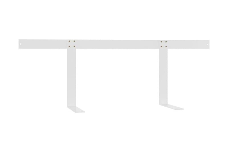 ryglæn til pallesofa 110 cm jern hvid - Hvid - Havemøbler - Loungemøbler - Moduler