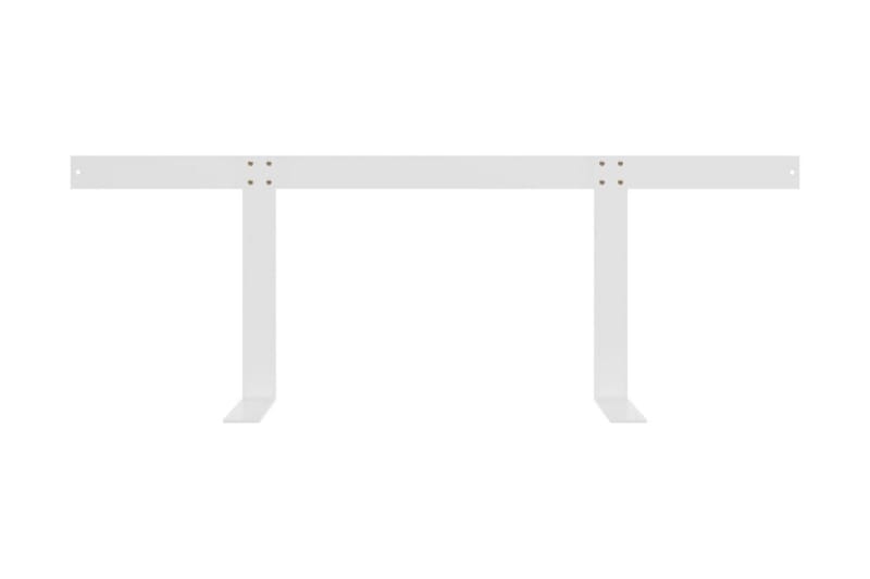 ryglæn til pallesofa 110 cm jern hvid - Hvid - Havemøbler - Loungemøbler - Moduler