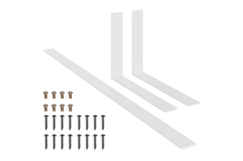 ryglæn til pallesofa 110 cm jern hvid - Hvid - Havemøbler - Loungemøbler - Moduler