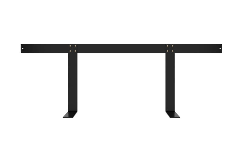 ryglæn til pallesofa 110 cm jern sort - Sort - Moduler - Venstremodul havesofa