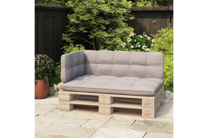 ryglæn til pallesofa 110 cm jern sort - Sort - Havemøbler - Loungemøbler - Moduler