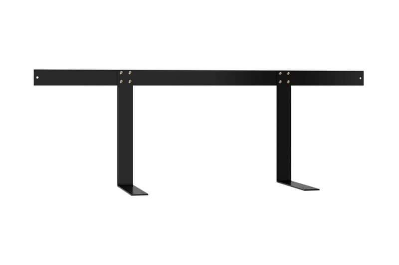 ryglæn til pallesofa 110 cm jern sort - Sort - Havemøbler - Loungemøbler - Moduler