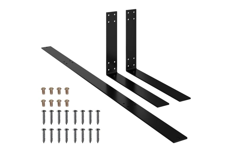 ryglæn til pallesofa 110 cm jern sort - Sort - Havemøbler - Loungemøbler - Moduler