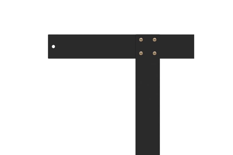 ryglæn til pallesofa 110 cm jern sort - Sort - Havemøbler - Loungemøbler - Moduler