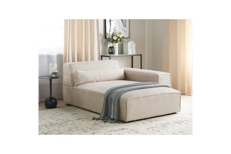 Sittpuff Beliani Hellnar Beige - Havemøbler - Loungemøbler - Moduler