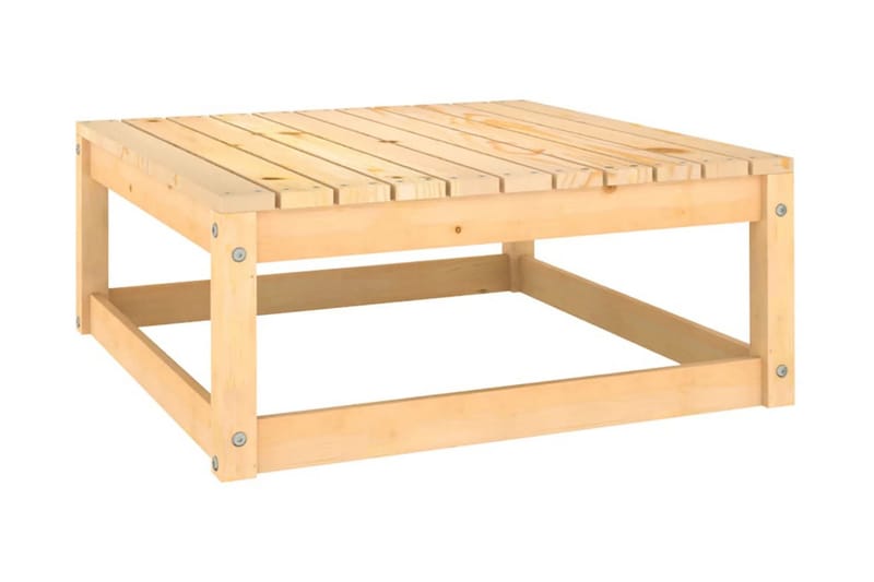fodskammel til haven 70x70x30 cm massivt fyrretræ - Brun - Havemøbler - Loungemøbler - Moduler - Skamler & puffer