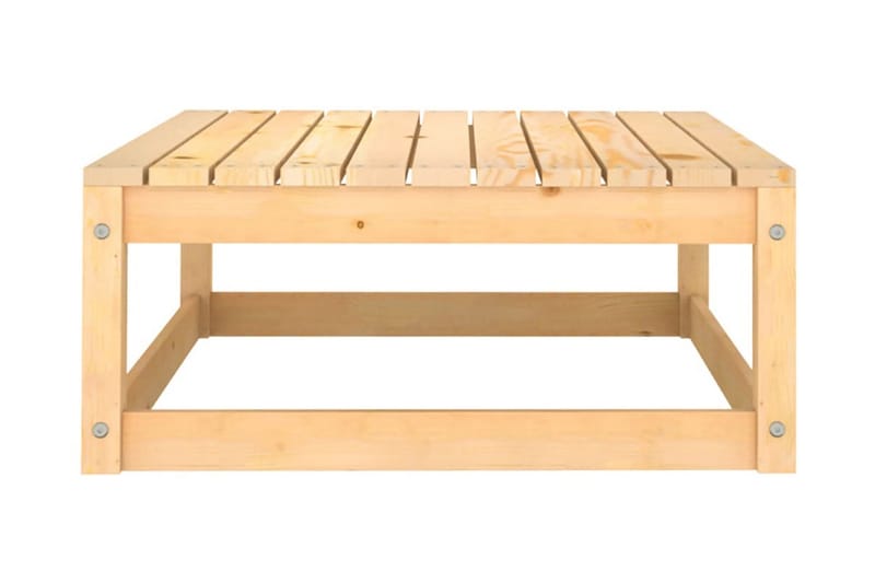 fodskammel til haven 70x70x30 cm massivt fyrretræ - Brun - Havemøbler - Loungemøbler - Moduler - Skamler & puffer