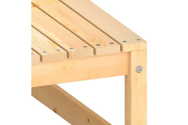 fodskammel til haven 70x70x30 cm massivt fyrretræ - Brun - Havemøbler - Loungemøbler - Moduler - Skamler & puffer