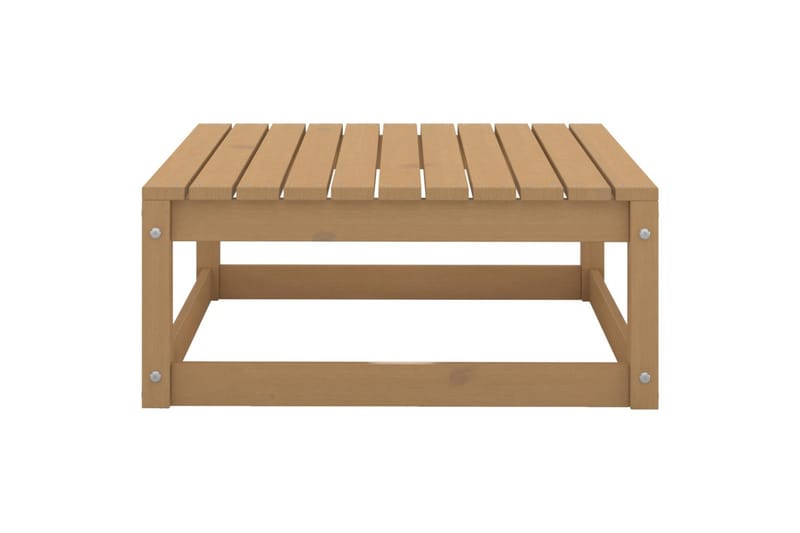 fodskammel til haven 70x70x30cm massivt fyrretræ - Brun - Havemøbler - Loungemøbler - Moduler - Skamler & puffer