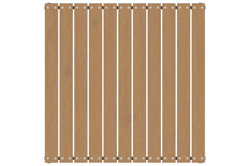 fodskammel til haven 70x70x30cm massivt fyrretræ - Brun - Havemøbler - Loungemøbler - Moduler - Skamler & puffer