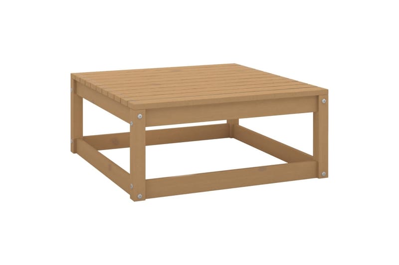 fodskammel til haven 70x70x30cm massivt fyrretræ - Brun - Havemøbler - Loungemøbler - Moduler - Skamler & puffer