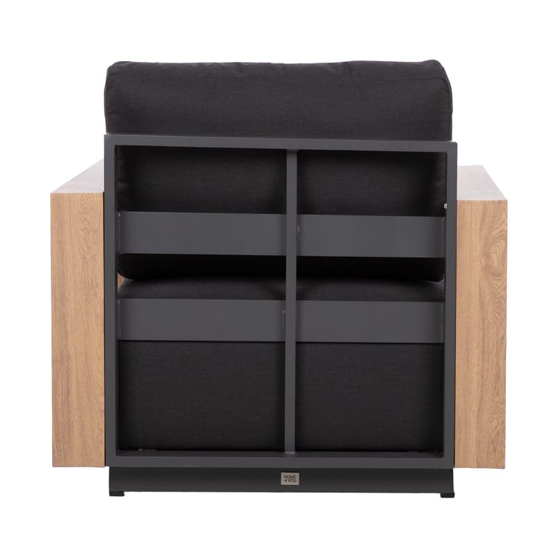 Sofamodul HOME4YOU Fuller 68x89x70,5 cm mørkegrå - mørkegrå - Havemøbler - Loungemøbler - Moduler - Midtermodul havesofa